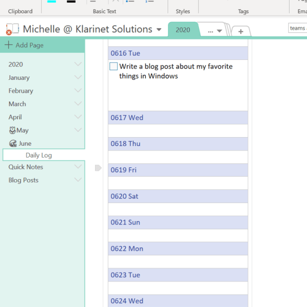 Making a Digital Bullet&nbsp;Journal
